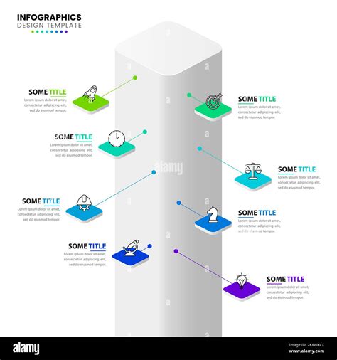 Plantilla Infogr Fica Con Iconos Y Opciones O Pasos Torre Se Puede
