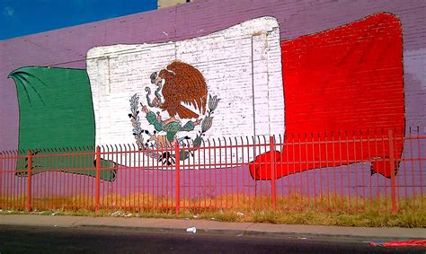 Mexican Flag In Graffiti