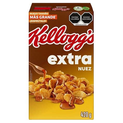 Cereal Kellogg S Extra Sabor A Maple Mezclada Con Nuez Pecana De G