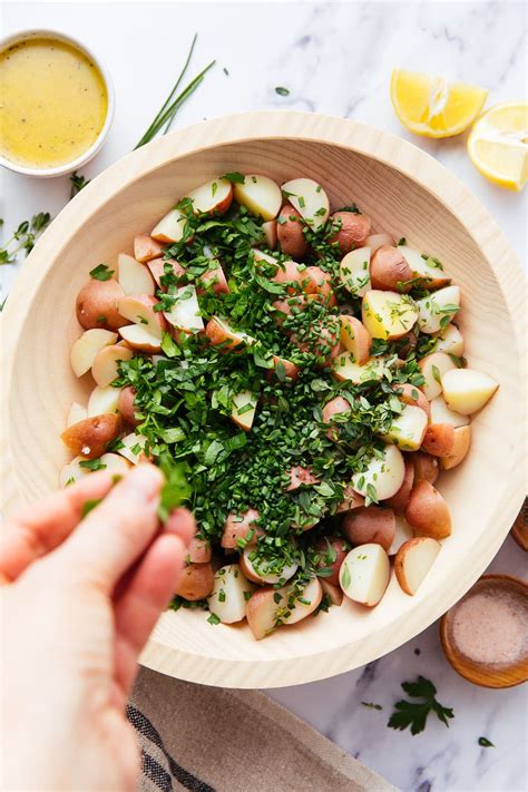 Fresh Herb Potato Salad Easy Mayo Free Recipe The Simple Veganista