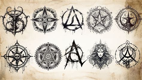 ArtStation - 100 Gothic Symbols Tattoo (PNG Files)-4K- High End Quality ...