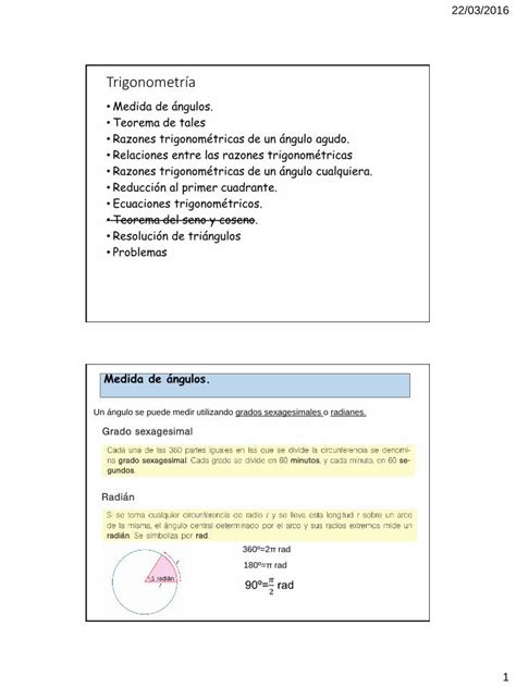 PDF Trigonometría PDF file22 03 2016 4 Razones trigonométricas de