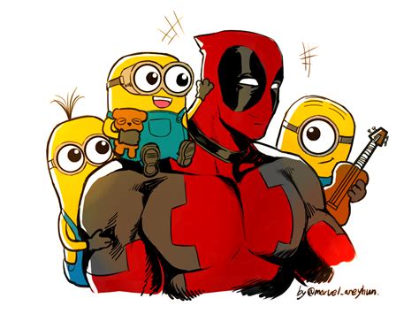 Pin By Felix Radics On Fanfun Deadpool Art Deadpool Minions