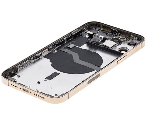 Iphone 12 Pro Max Rear Housing With Small Parts Gold Cellparts