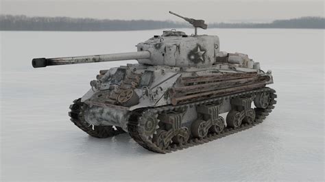 Artstation M4 Sherman Winter Environment