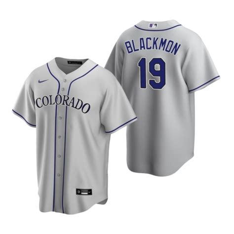 Men S Nike Colorado Rockies Charlie Blackmon Gray Road Stitched