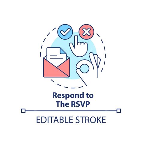 Respond To Rsvp Concept Icon Company Common Ask Vector Company Common