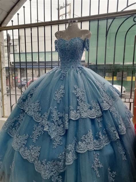 Pin By Isabel Draiman On Xv Azul Varios Blue Wedding Dresses Prom