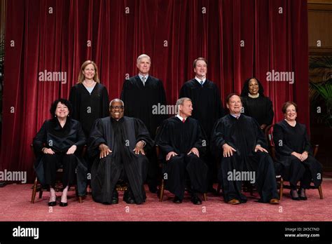 Justices Of The United States Supreme Court During A Formal Group