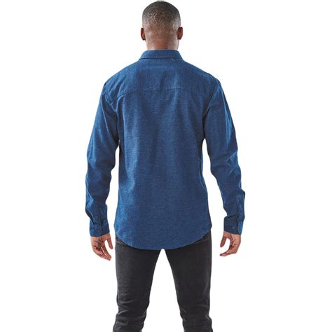 Stormtech Men's Indigo Dockyard Long Sleeve Twill Shirt