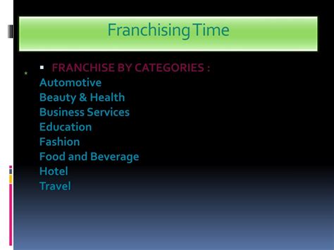 Ppt Latest Franchising Business Opportunities Powerpoint Presentation