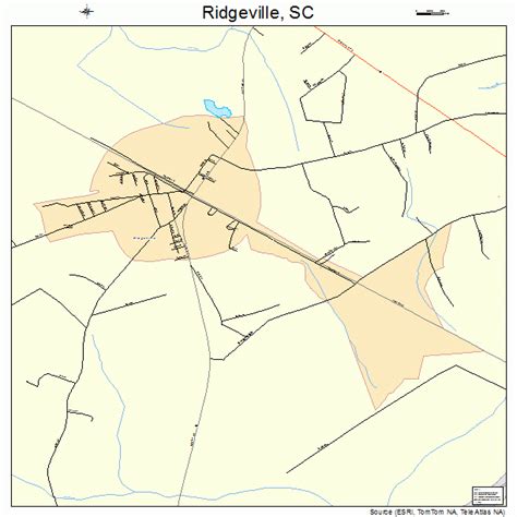 Ridgeville South Carolina Street Map 4560370