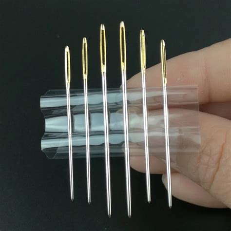 Large Needles Leather Sewing Needles Gold Eye Needle Embroidery