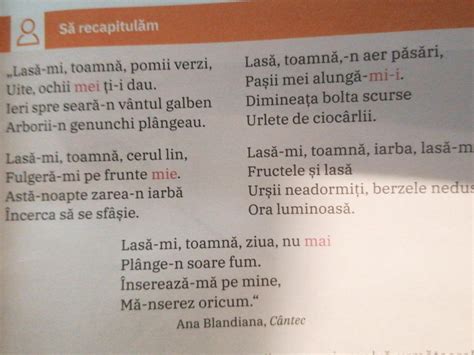 2 Transcrie din poezie două cuvinte în care ea este diftong respec