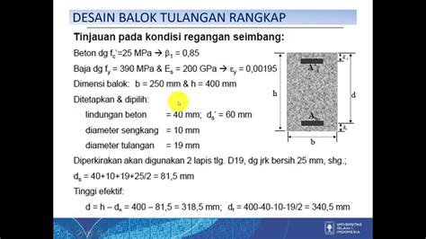 9a Desain Plat Dan Balok Beton Desain Beton Persegi Tulangan Rangkap