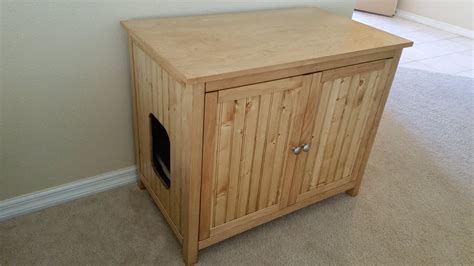 Odor Free Double Cat Litter Box Cabinet By Fureverpetfurniture