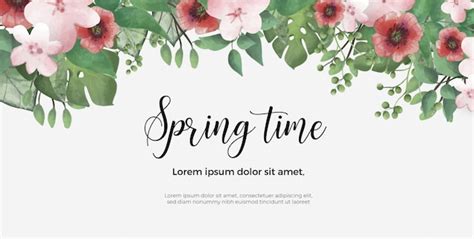 Free Vector | Spring banner template