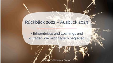 Mein Rückblick Auf 2022 Und Ausblick Auf 2023