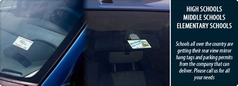 Static Cling Parking Permit Stickers | K12ParkingPermits.com