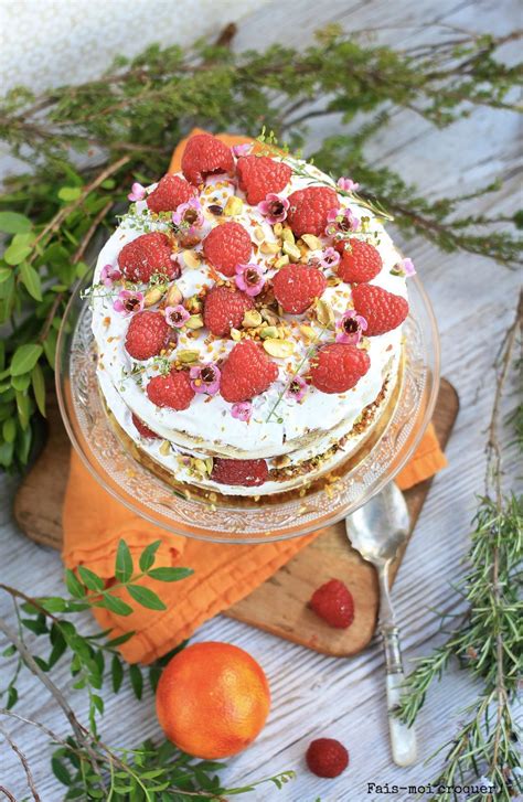 Naked Cake Vegan Indice Glyc Mique Bas L Orange Et La Framboise