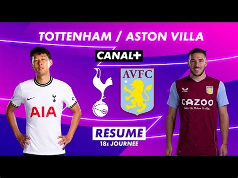 Résumé de Tottenham Aston Villa Premier League 2022 23 18ème journée