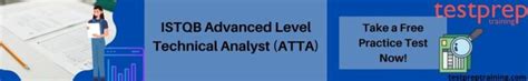 Istqb Advanced Level Technical Analyst Atta Sample Questions