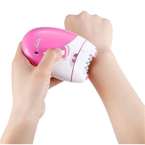 Kemei 189a Rechargeable Epilator Female Electric Epilator Painless Hair