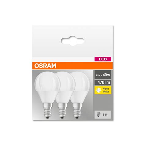 Osram Led Dropplampa E14 P40 4 9 W 2 700 K 470 Lm