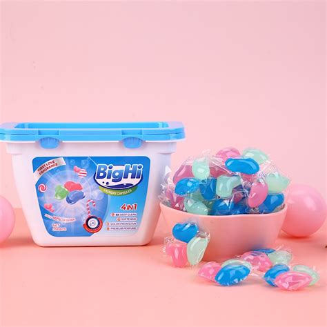 Bighi Laundry Detergent Liquid Capsules Wash Ball Washing Machine Powder Beads First Love