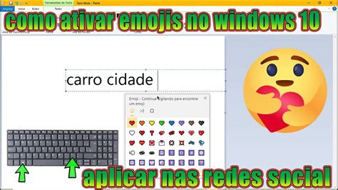 Como Usar Emojis No Windows E Aplicar Nas Redes Social Youtube