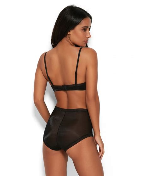 Glossies Deep Short Lingerie Black Briefs Gossard