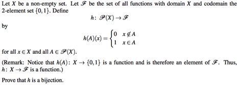 Solved Let X Be A Non Empty Set Let Be The Set Of All Chegg