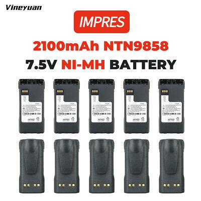 10PC NTN9858C NTN9858 IMPRES Battery Ni MH 2100mAh For Motorola XTS2500