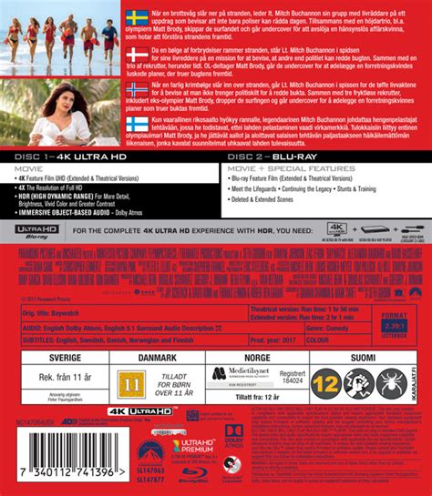 Baywatch Extended Cut K Ultra Hd Blu Ray Blu Ray Kvarnvideo Se