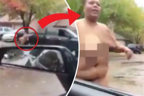 Shock Clip Shows Naked Woman Diving On To Moving Pickup Truck Daily Star