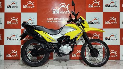 Honda NXR 150 Bros KS 2009 Amarela KM Motos Sua Loja De Motos Semi