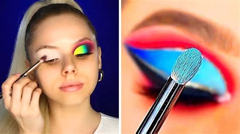 Satisfying Colorful Makeup Compilation Easy Makeup Hacks Beauty