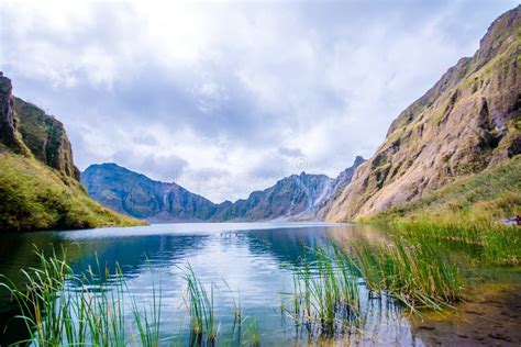 Mt.Pinatubo Crater Lake, a Beautiful Disaster Stock Photo - Image of ...