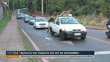 Meio Dia Paraná Cascavel Motoristas enfrentam congestionamento