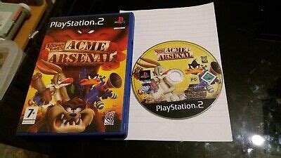 Looney Tunes Acme Arsenal Sony Playstation Case And Game No