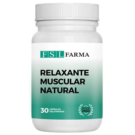 Relaxante Muscular Natural C Psulas Fsl Farma Drogaria E