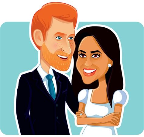 6 Caricature Prince Harry Meghan Markle Stock Vectors and Vector Art ...