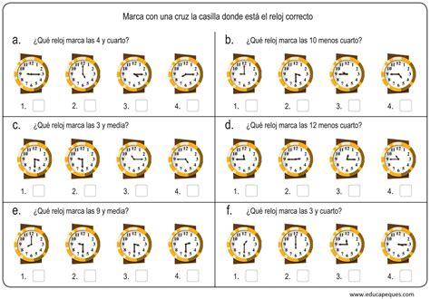 Aprender Las Horas Del Reloj Actividades Juegos Y Fichas