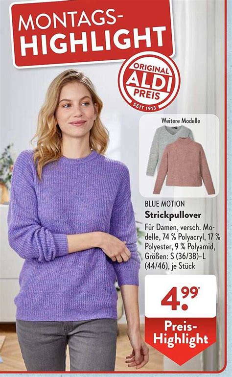 Blue Motion Strickpullover Angebot Bei Aldi S D Prospekte De