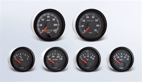 Vdo Gauges Vdo Vision Series Analog Gauge Sets Summit Racing