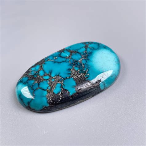 Stabilized Green Blue Hubei Bamboo Mountain Turquoise Cabochon Cab