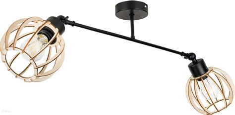 Led One Lampa Sufitowa Żyrandol Regulowany Loft E27 Drewno