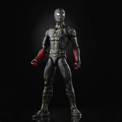 Marvel Legends Series Black & Gold Suit Spider-Man 6-inch Collectible ...