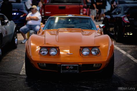 Orange C Corvette Popup Headlights Benlevy