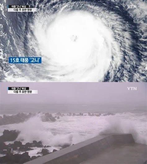 태풍 고니 영향으로 전국 비 최대 300mm 예상 네이트 뉴스